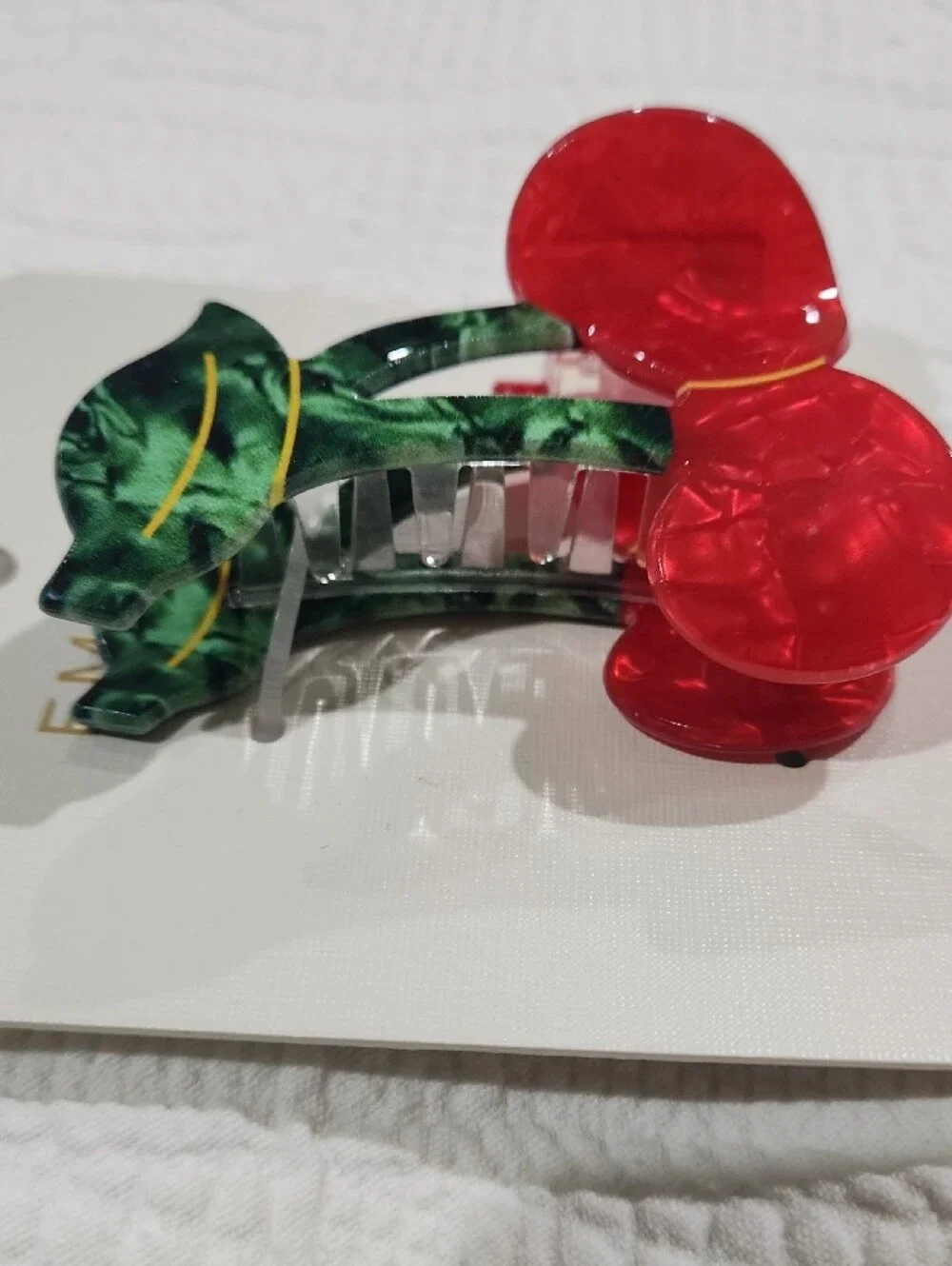 Red Cherry Hair Clip for Women - Fashion Hair Accessory